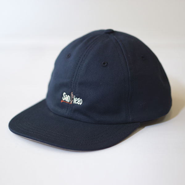 ハッピーキャンパー HAPPY CAMPER コットンツイル 6Pキャップ Sandiego EMB Navy