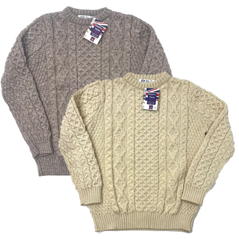 Kerry Woollen Mills ケリーウォーレンミルズ アラン Aran Cable Crew Neck Sweater　アイルランド製