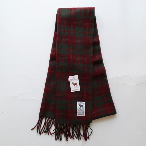 ヒルトップ ブランド HILL TOP BRAND LAMBSWOOL SCARF FANCY CHECK