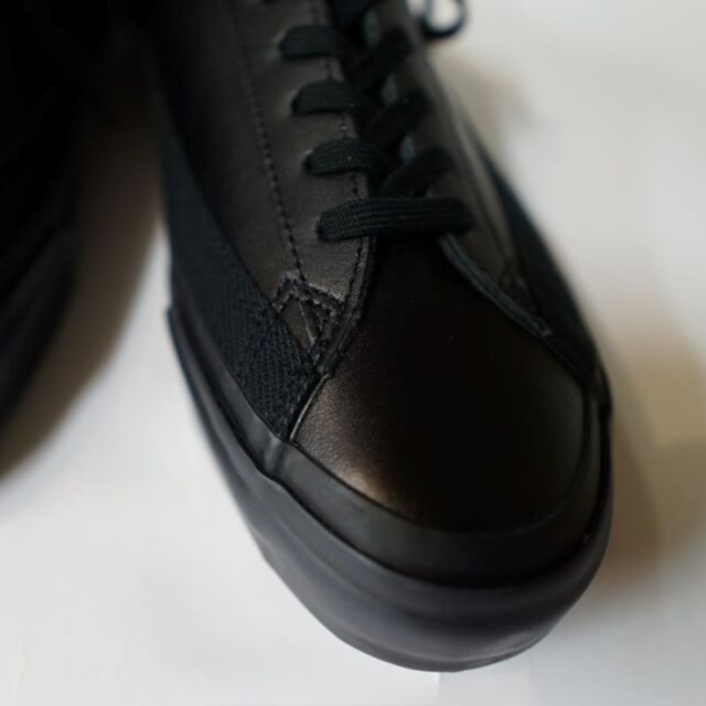 アサヒ Asahi ベルテッド レザースニーカー ASAHI BELTED LOW M036 Black