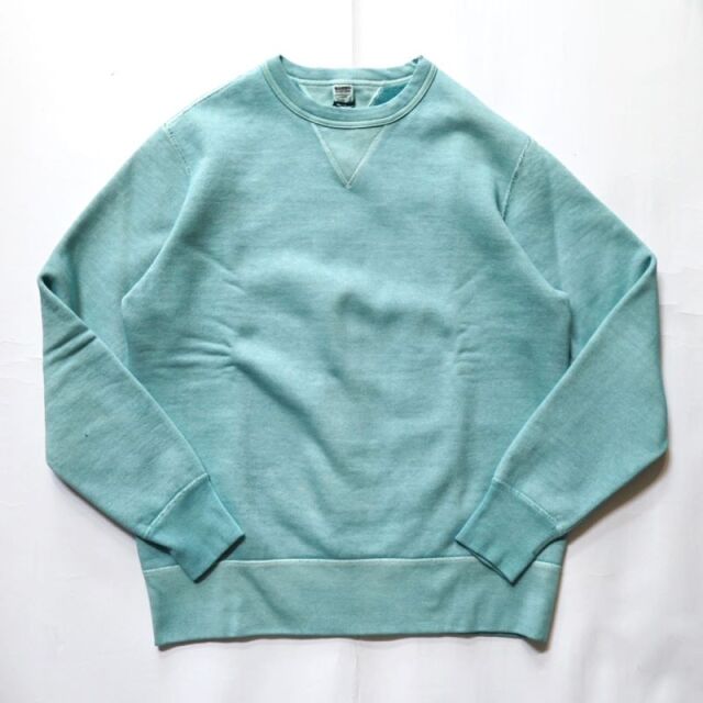 バーンズアウトフィッターズ Barns Outfitters COZUN GUSSET CREW BR-3000PG SAXBLUE