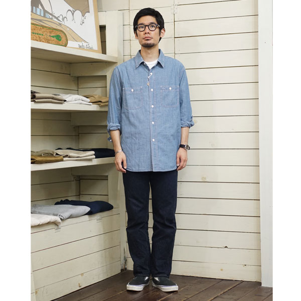 ビッグマイク BIG MIKE シャンブレーワークシャツ Chambray Work Shirt