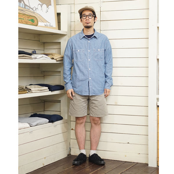 ビッグマイク BIG MIKE シャンブレーワークシャツ Chambray Work Shirt