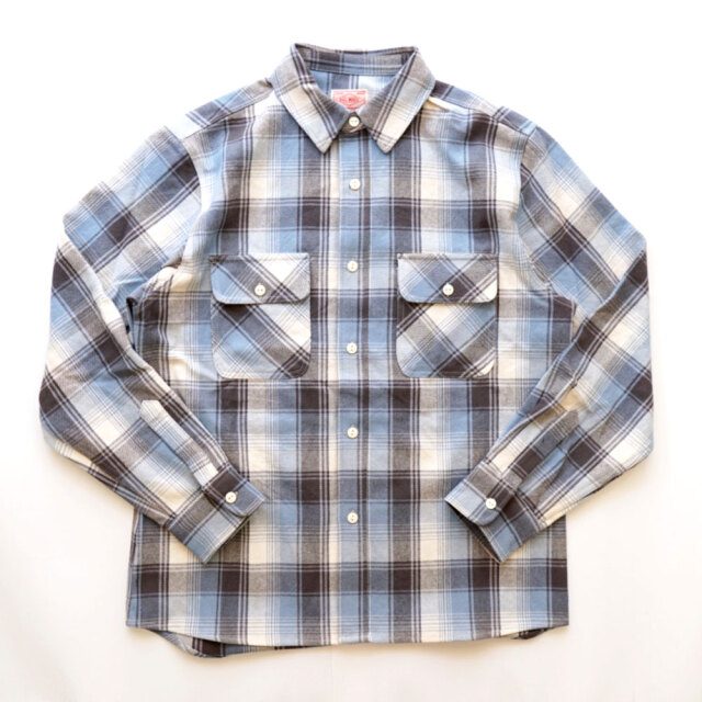 ビッグマイク BIG MIKE ヘビーフランネルシャツ HEAVY FLANNEL SHIRT BLUE/WHITE