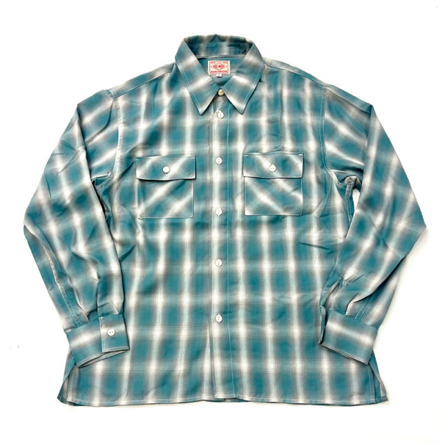 ビッグマイク BIG MIKE オンブレチェック 長袖シャツ レーヨン混 L/S SHIRT