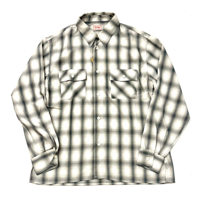 ビッグマイク BIG MIKE オンブレチェック 長袖シャツ レーヨン混 L/S SHIRT