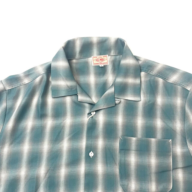 ビッグマイク BIG MIKE オンブレチェック 半袖シャツ S/S SHIRT