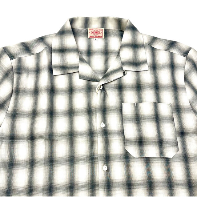 ビッグマイク BIG MIKE オンブレチェック 半袖シャツ S/S SHIRT