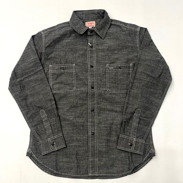 ビッグマイク BIG MIKE シャンブレーワークシャツ Chambray Work Shirt Black