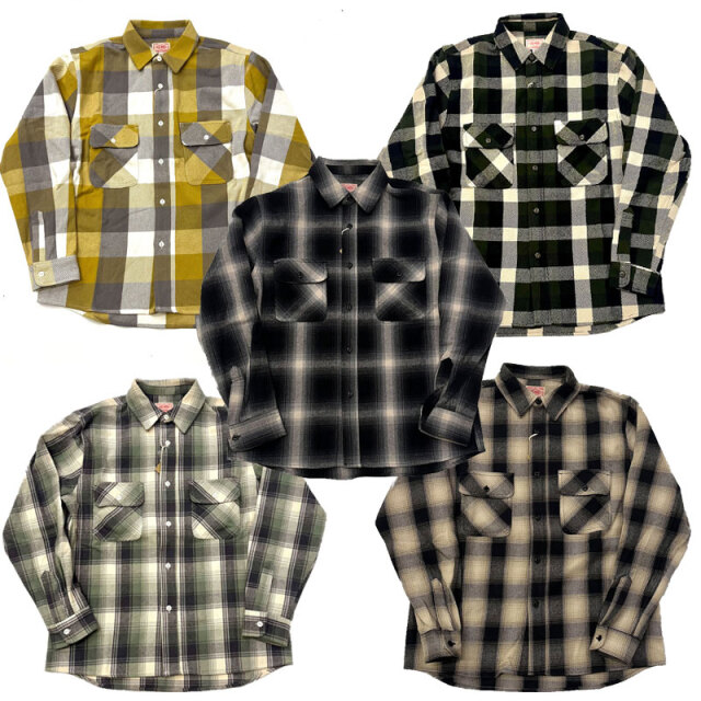 ビッグマイク BIG MIKE ヘビーフランネルシャツ HEAVY FLANNEL SHIRT Ombre