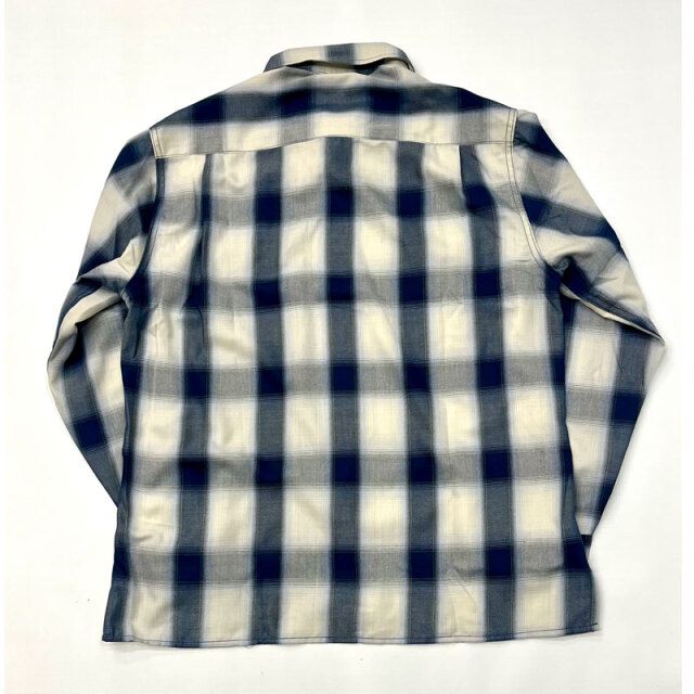 ビッグマイク BIG MIKE オンブレチェック 長袖シャツ レーヨン混 L/S SHIRT