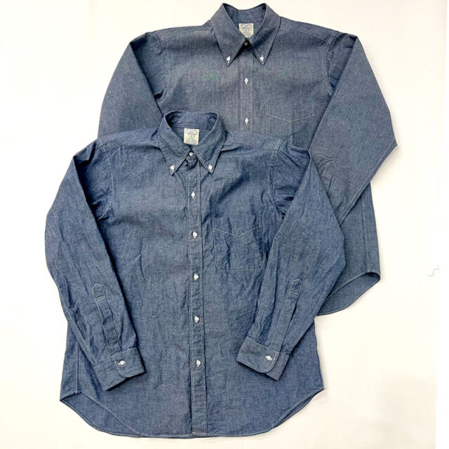 ブルーウォーター BLUE WATER ボタンダウン シャンブレーシャツ