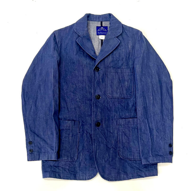 ブルーウォーター BLUE WATER デニム 3B アンコンジャケット Tailored Jacket Denim ~One Wash~