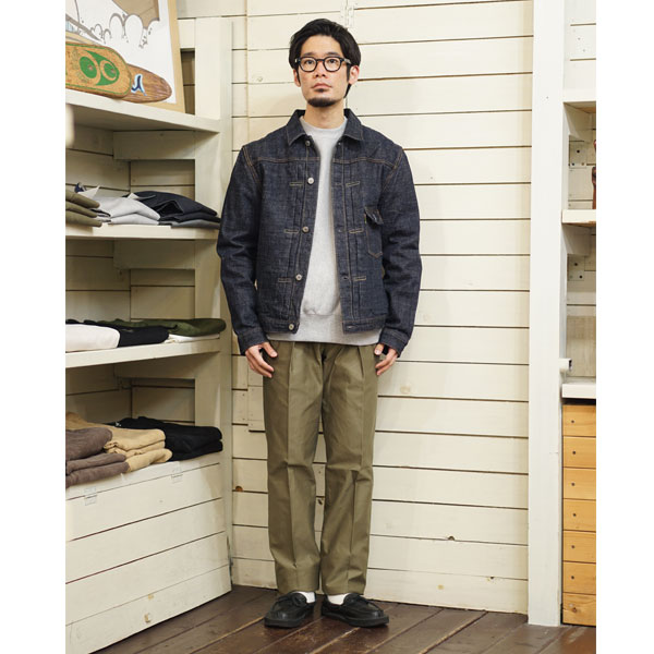 バーンストーマー BARNSTORMER マッカーサーフロント 2タックトラウザー MACARTHUR FRONT 2TUCK TROUSER  1947P OLIVE
