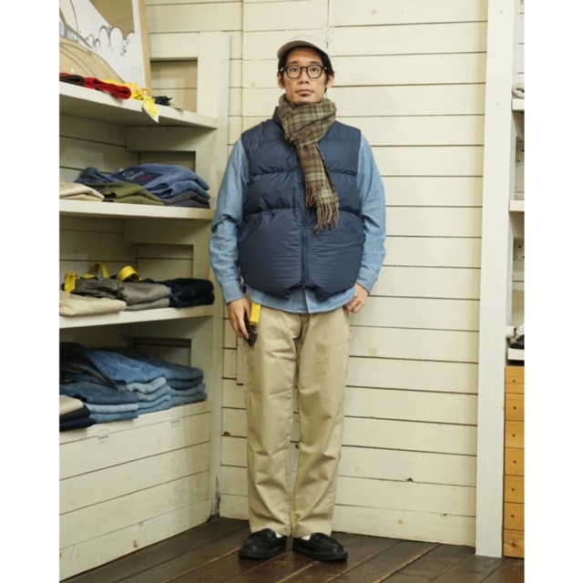 Crescent Down Works ダウンベスト S カーキ・ネイビー Crescent Down Works クレセントダウンワークス CRESCENT DOWN