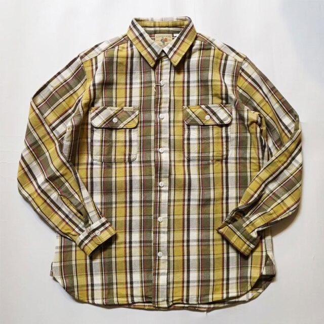 カッパーキング COPPER KING HEAVY FLANNEL SHIRTS ヘビーフランネルシャツ　ネルシャツ　Yellow