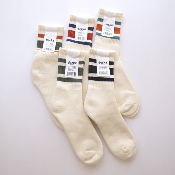 デカ decka スケーターソックス ラインソックス ショートレングス 80s Skater Socks Short Length