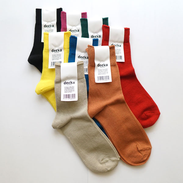 デカ decka マーセライズド ショートソックス Mercerized Socks GIZA Cotton de-42