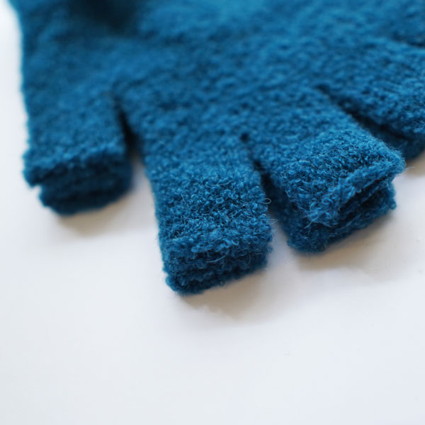 デカ decka アルパカブークレ グローブ Fingerless Gloves Alpaca