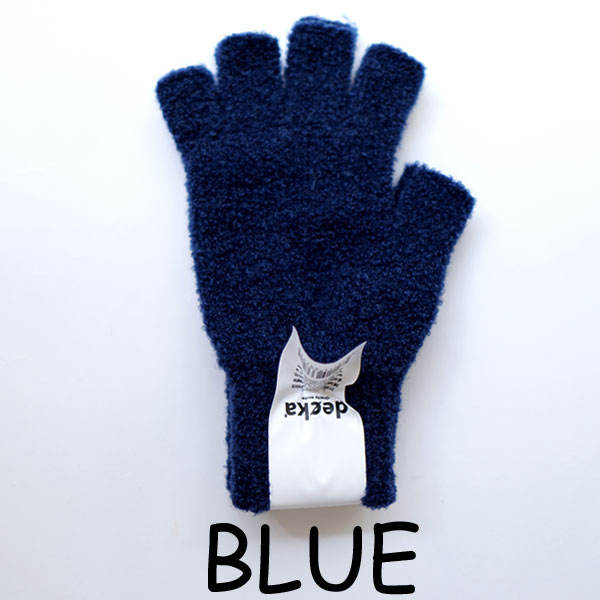 デカ decka アルパカブークレ グローブ Fingerless Gloves Alpaca