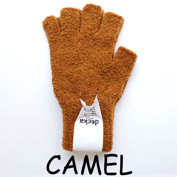 デカ decka アルパカブークレ グローブ Fingerless Gloves Alpaca