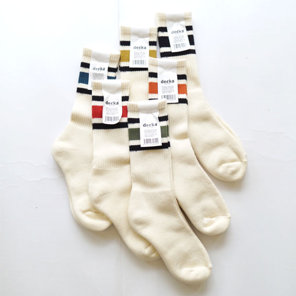 デカ decka スケーターソックス ラインソックス 80s Skater Socks