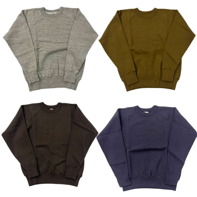 ダブルワークス DUBBLE WORKS 吊り編み ラグランスウェット "LOOP WHEEL”RAGLAN SWEAT SWEATSHIRT Lot 86019