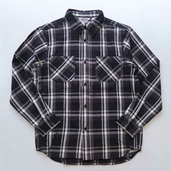 ファイブブラザー FIVE BROTHER ヘビーフランネルシャツ Heavy Flannel Shirt Black/White