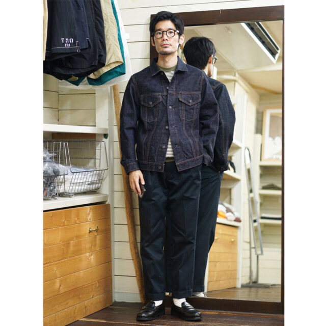 エフオービーファクトリー FOB FACTORY セルビッチデニム 3rd Jacket F2444