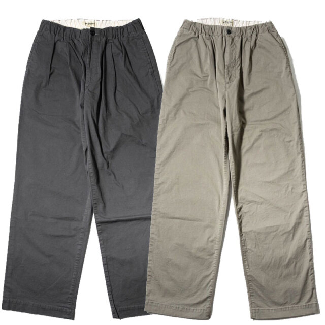 エフオービーファクトリー FOB FACTORY ストレッチツイル イージーパンツ F0549
