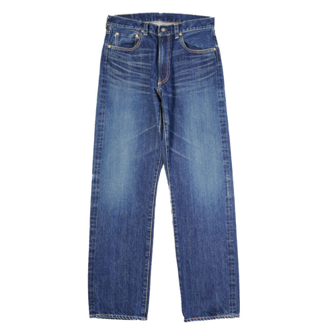 エフオービーファクトリー FOB FACTORY セルビッチ ユーズドウォッシュ 5P SELVEDGE BLUE USED WASH F159