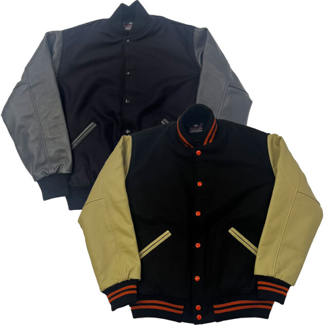 ゲームスポーツウェア GAME Sportswear スタジアムジャンバー Varsity Jacket アワードジャケット Wool x Genuine Leather