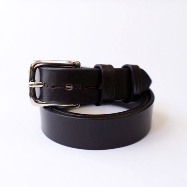 ハーディ＆クレバリー HARDY&CLEVERLEY スティラップレザー Numbers Belt DK.HAVANA/NICKEL BUCKLE