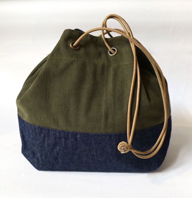 ハッピーキャンパー HAPPY CAMPER リバーシブル 巾着バッグ パラコード