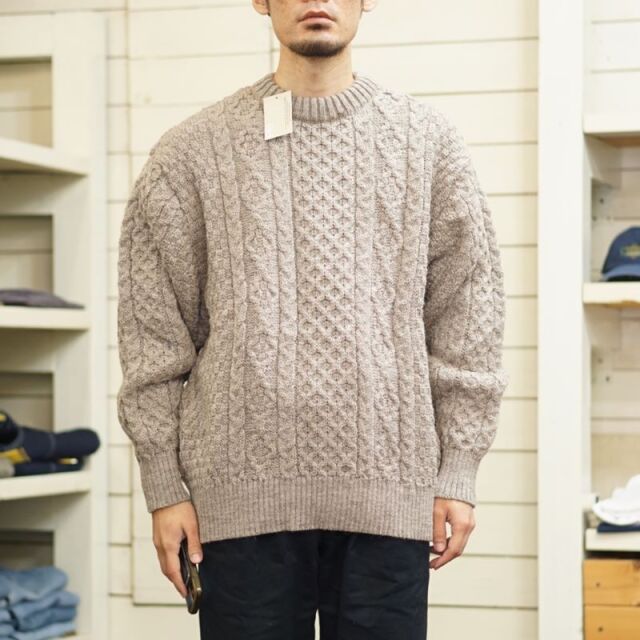 Kerry Woollen Mills ケリーウォーレンミルズ アラン Aran Cable Crew