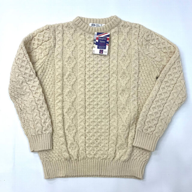 Kerry Woollen Mills ケリーウォーレンミルズ アラン Aran Cable Crew