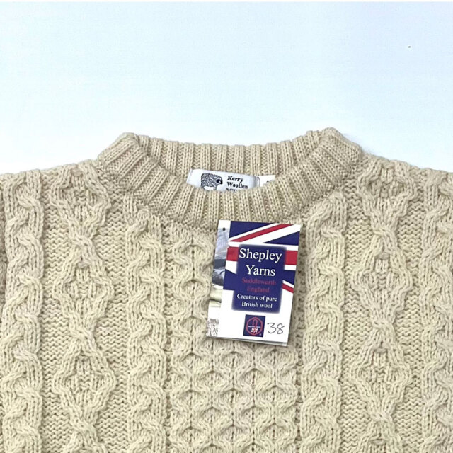 Kerry Woollen Mills ケリーウォーレンミルズ アラン Aran Cable Crew