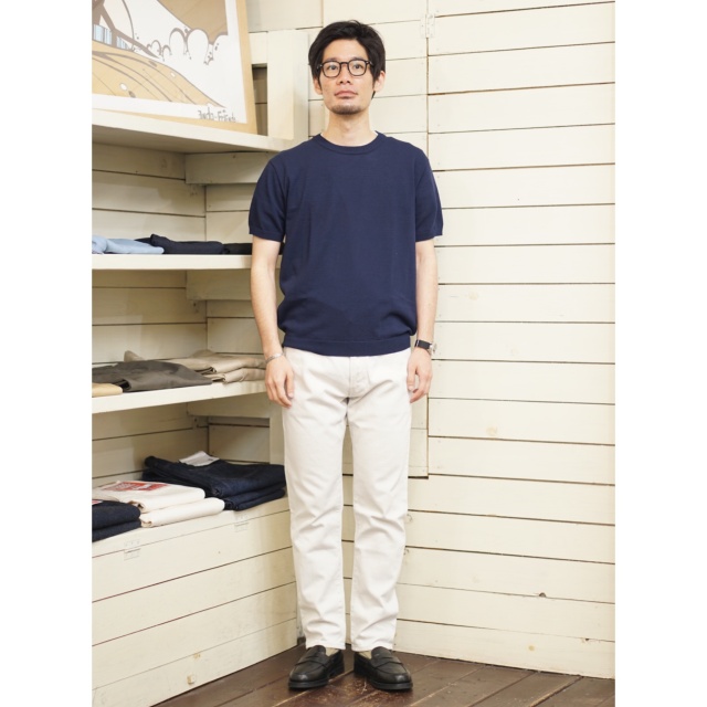 ムーンキャッスル MOON CASTLE アイスコットン S/S クルーネック