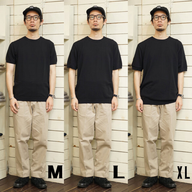 MOON CASTLE ムーンキャッスル アイスコットンニット クルーネック MOONCASTLE ムーンキャッスル ICE COTTON CREWNECK アイス