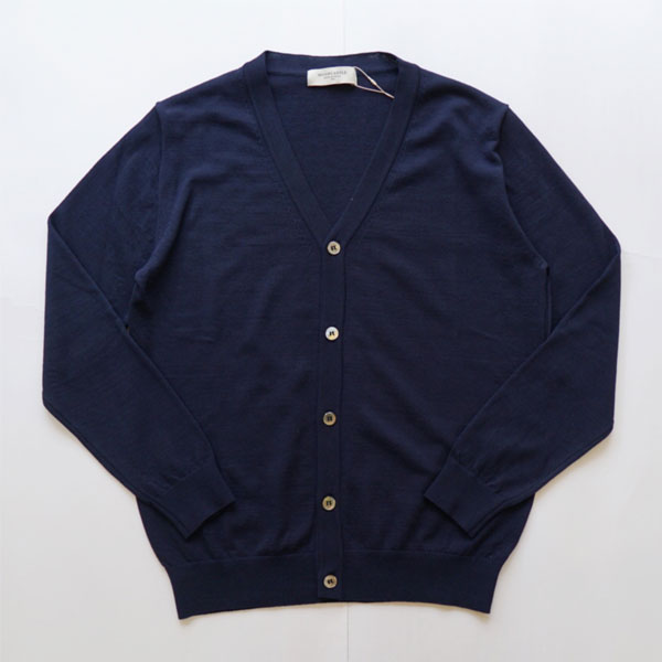 mooncastle ムーンキャッスル　Vネック ニットカーディガン　新品 MOONCASTLE COTTON CARDIGAN ムーンキャッスル コットン