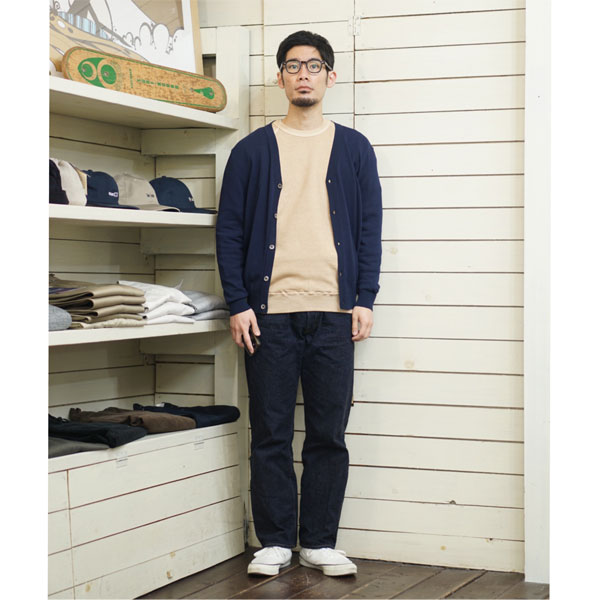 MOONCASTLE ICE COTTON CARDIGAN ネイビー Lサイズ ムーンキャッスル MOONCASTLE アイスコットン カーディガン ICE