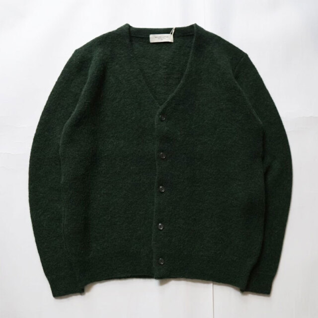 ムーンキャッスル MOONCASTLE アンゴラキッドモヘア Vネックカーディガン M2203 Green
