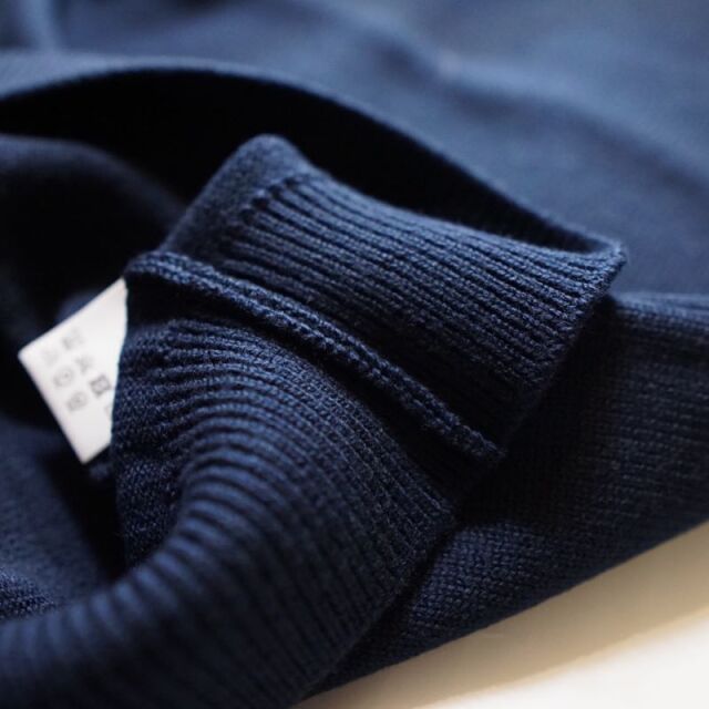 MOON CASTLE 7G モックネック　MC40 エクストラファインメリノ ムーンキャッスル MOONCASTLE ウォッシャブルメリノウール