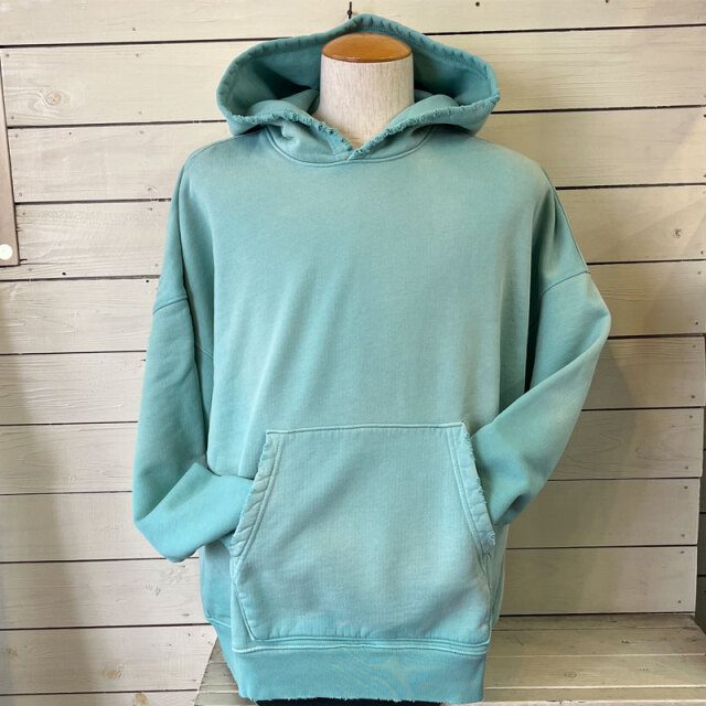 MoojiMooji ムージームージー Oversized Crop Hoodie Aged Heavy