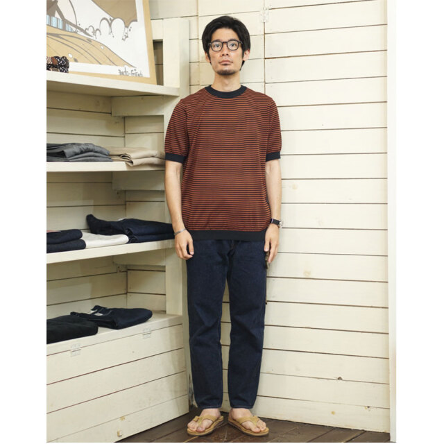 リナシェンテ 綿ポリ カレッジボーダー クルーネック Navy/Blue 50 楽天市場】リナシェンテ Rinascente 綿ポリ カレッジボーダー S