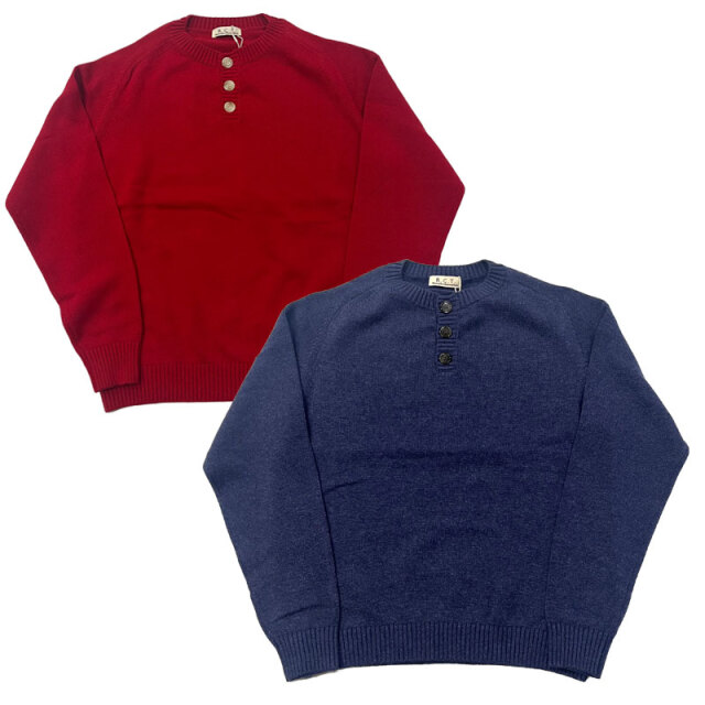 Rinascente リナシェンテ “FELL” Cotton wool Mid gauge Henryneck コットンウール　ミッドゲージ　ヘンリーネック