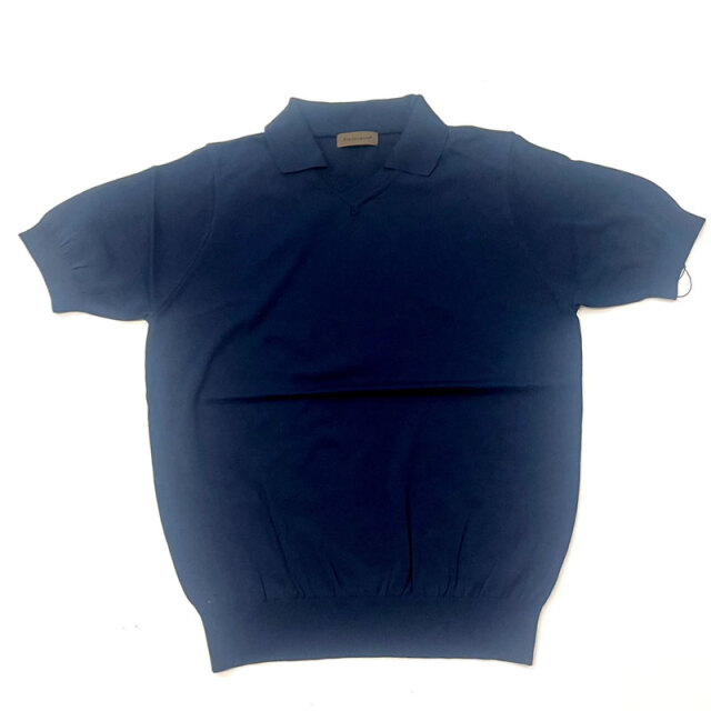 リナシェンテ Rinascente 綿ポリ スキッパーポロシャツ Orcia Washable