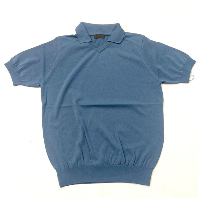 リナシェンテ Rinascente 綿ポリ スキッパーポロシャツ Orcia Washable