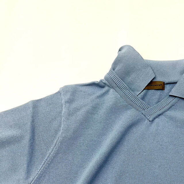 リナシェンテ Rinascente 綿ポリ スキッパーポロシャツ Orcia Washable