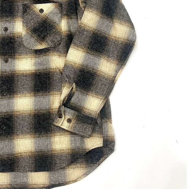 セロ SERO Ombre Check HeavyFlannel Shirt Double Pocket オンブレ
